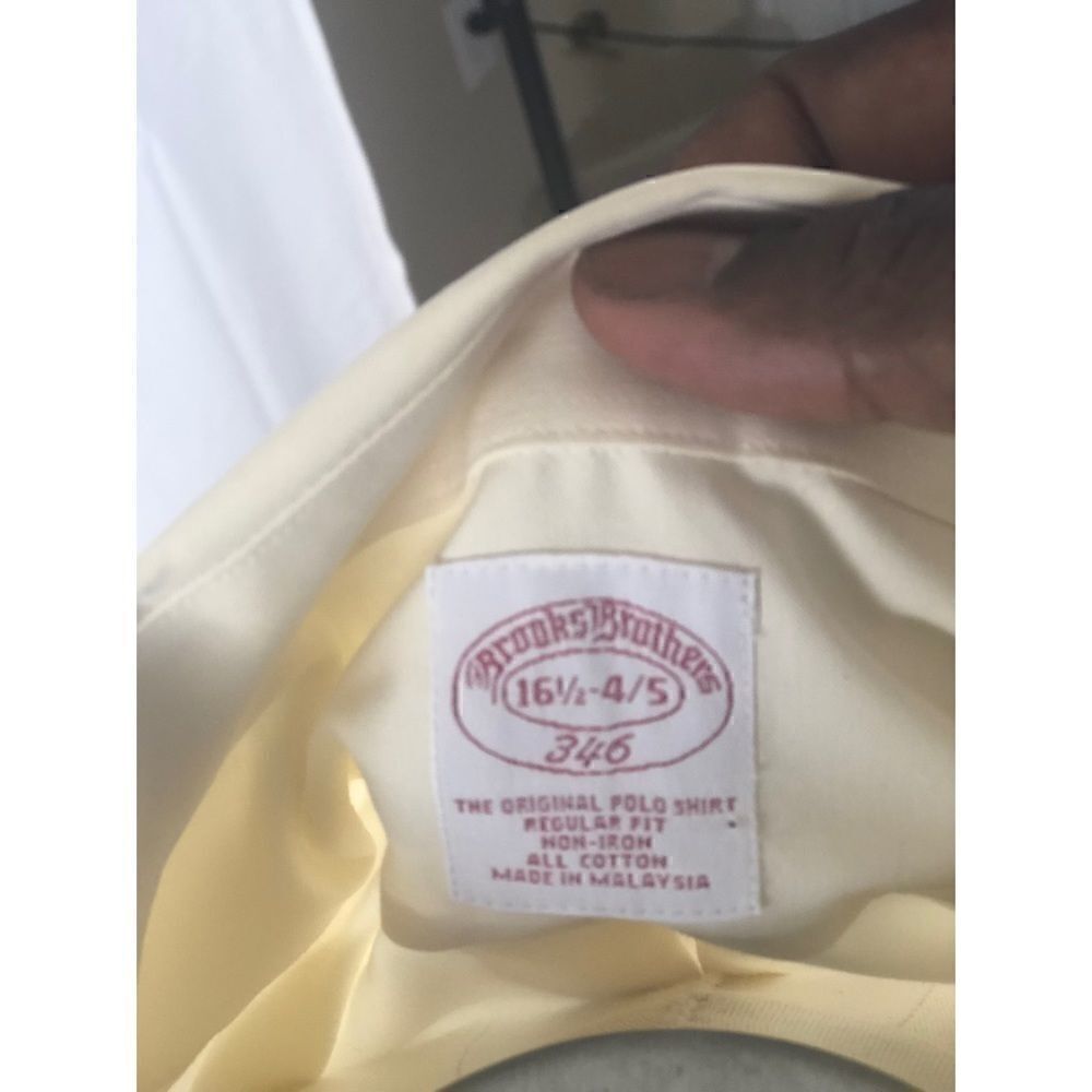 Brooks Brothers Yellow Polo Collared Button Down - Picture 4 of 4